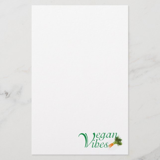 Vegan vibes stationery (Front)
