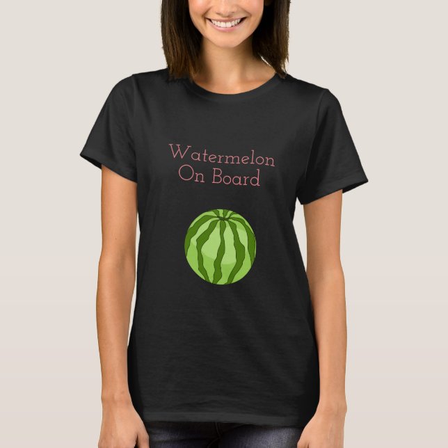 Vegan Watermelon Pregnancy Women’s T-Shirt (Front)