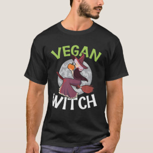 Vegan Witch Vegan Halloween Costume T-Shirt