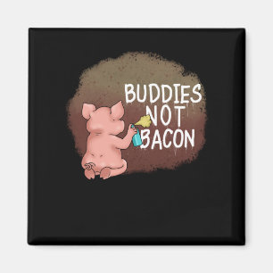 Vegan Women Vegetarian Gifts Men Animal Rights Pig Magnet