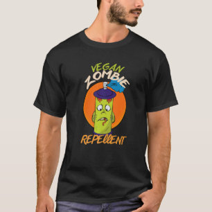 Vegan Zombie Repellent for Men and Women Horror T-Shirt