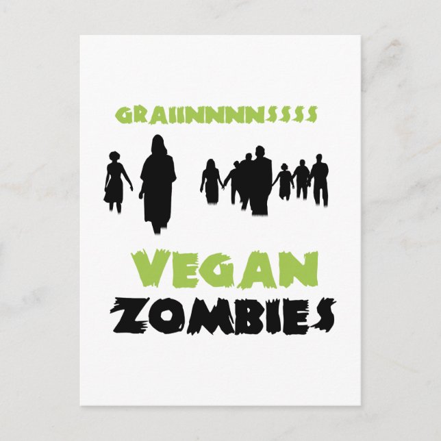 Vegan Zombies Postcard (Front)