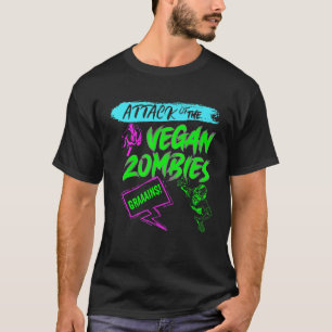 Vegan Zombies Vegetarian Vegan Day Vegetables T-Shirt