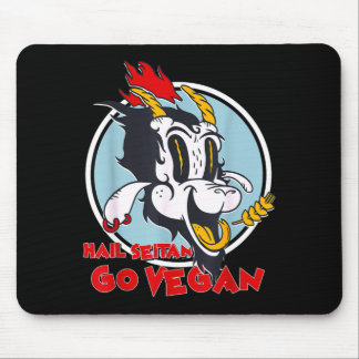 Veganism humour wheat gluten hail seitan go vegan mouse pad