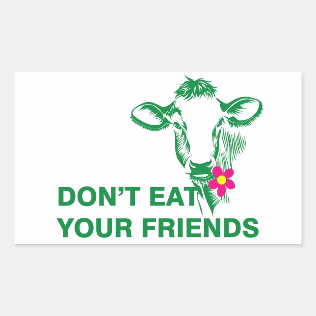 Veganism Rectangular Sticker (Front)