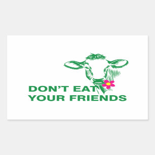 Veganism Rectangular Sticker