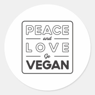 Veganism Vegan Vegetarian Vegetables Funny Gift Classic Round Sticker