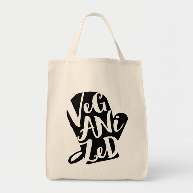 Veganized Vegan Custom Background Color Tote Bag (Front)