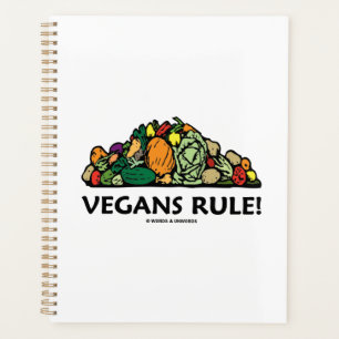 Vegans Rule! Pile Of Vegetables Planner