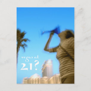 vegas at 21? birthday invitations