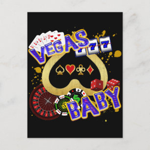 VEGAS BABY POSTCARD