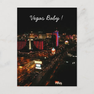vegas baby strip postcard