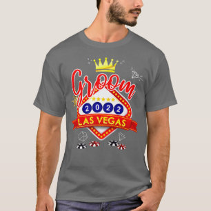 Vegas Bachelor Party Group Married in Vegas Groom T-Shirt