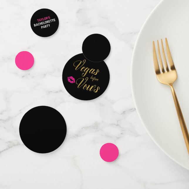 Vegas Before Vows Bachelorette Confetti (Group)