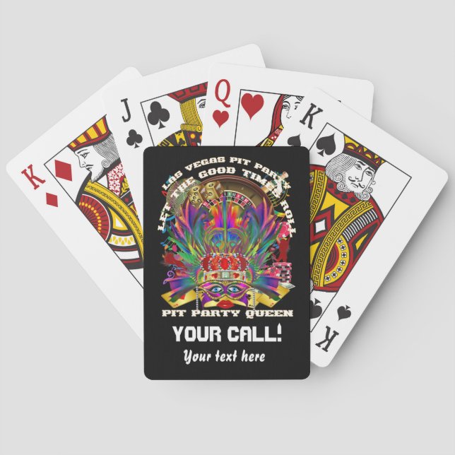 Vegas Casino Party Pit Please View notes Playing Cards (Back)