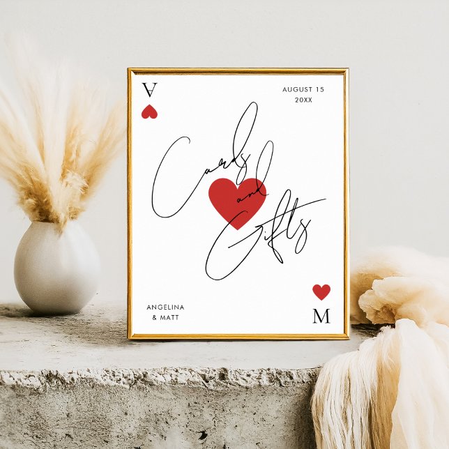 Vegas Casino Playing Card Cards & Gifts Sign (Creator Uploaded)