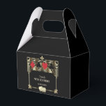 Vegas Casino Royale Great Gatsby 40th Birthday  Favour Box<br><div class="desc">ANY AGE! Royal, Vintage card design Great Gatsby and Casino themed. It features a Great Gatsby, Roaring 1920's old Hollywood Art Deco style shape, royal faux gold freer-de-lis, vintage fonts, a pair of dice, as well, playing cards suits with a golden edges. Use Personalise tool to add your information. For...</div>