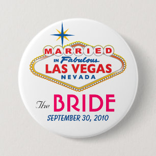 Vegas Destination Wedding THE BRIDE button