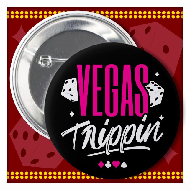 Vegas Girls Trip Vegas Birthday Las Vegas Vacation 6 Cm Round Badge (Creator Uploaded)