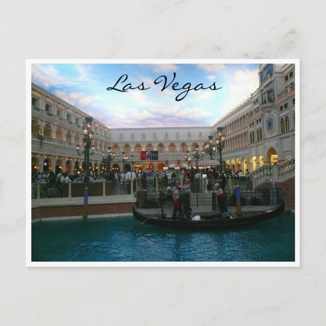 vegas gondala postcard (Front)