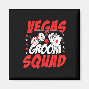 Vegas Groom Squad Wedding Bachelor Party Magnet