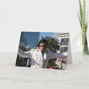 VEGAS IMPERSONATOR FUNNY FATHER'S DAY KING CARD
