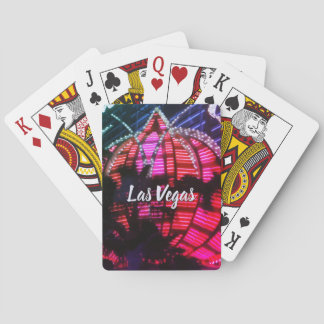 Vegas night lights Playing Cards