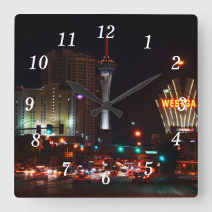 Vegas Paradise Road Wall Clock