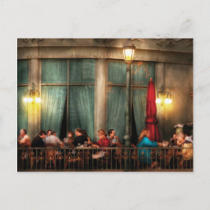 Vegas - Paris - The outdoor Cafe Postcard