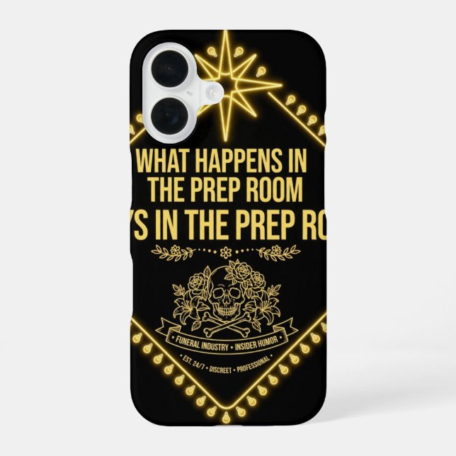 Vegas Prep Room Funny iPhone Case (Back)