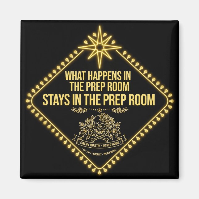 Vegas Prep Room Funny Magnet (Front)