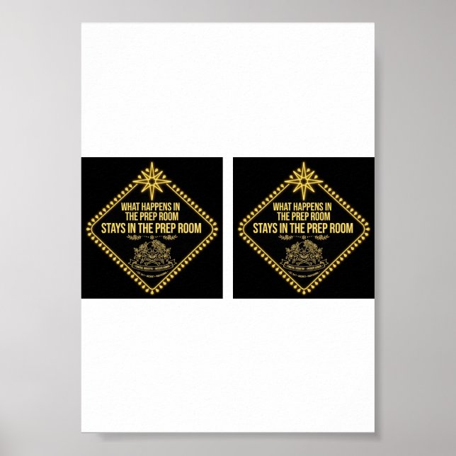 Vegas Prep Room Funny Poster (Front)