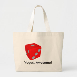 Vegas Quote/ Dice Tote Bag