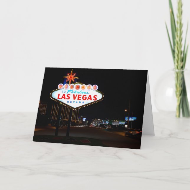 Vegas Sign Night Card (Front)