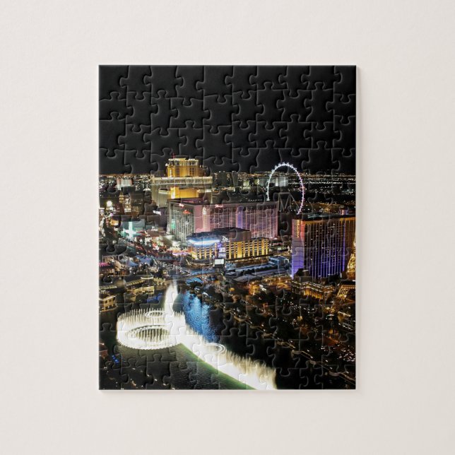Vegas Skyline Jigsaw Puzzle (Vertical)