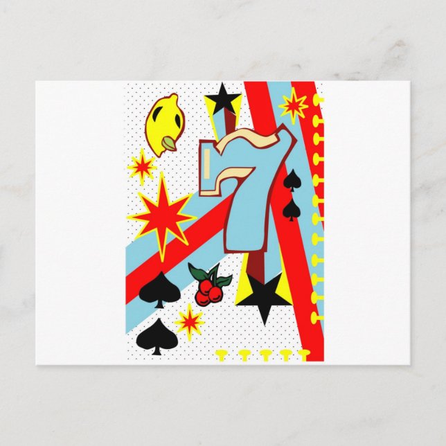 Vegas Slot Machines Postcard (Front)