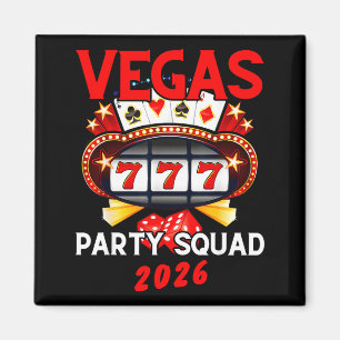 Vegas Squad Party 2026 Las Vegas Family Trip Group Magnet