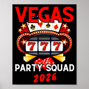 Vegas Squad Party 2026 Las Vegas Family Trip Group Poster