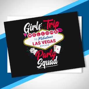 Vegas Squad - Party in Vegas Las Vegas Girls' Trip Postcard