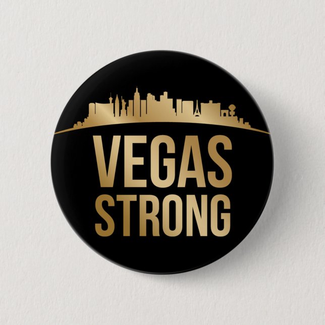 Vegas Strong 6 Cm Round Badge (Front)