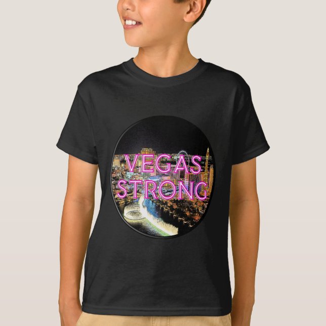 Vegas Strong Pink T-Shirt (Front)
