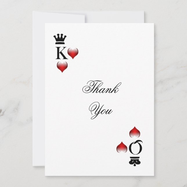 Vegas theme Thank You Card (Front)