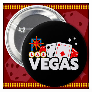 Vegas Trip Welcome To Fabulous Las Vegas Sign 6 Cm Round Badge