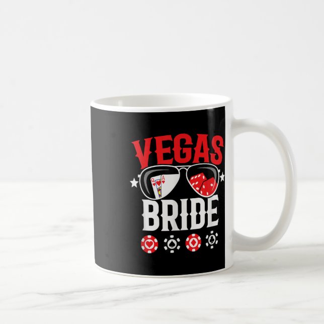 Vegas Wedding Bride - Married In Vegas - Bride Squ Coffee Mug (Right)