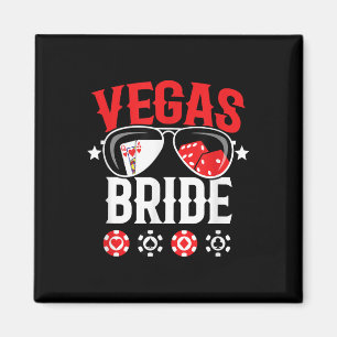 Vegas Wedding Bride - Married In Vegas - Bride Squ Magnet