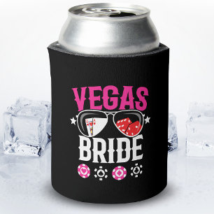 Vegas Wedding - Bride - Vegas Bachelorette Party Can Cooler