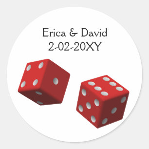 Vegas wedding envelope seal