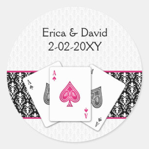 Vegas wedding envelope seal