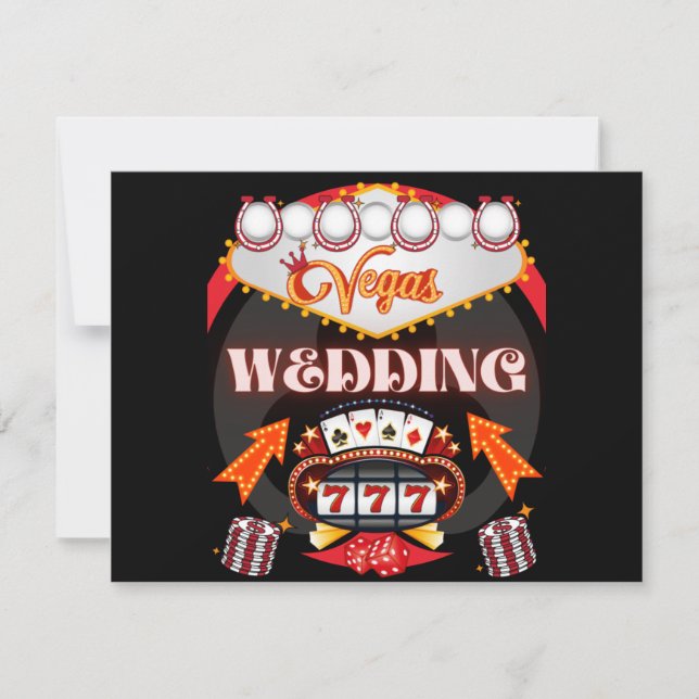 Vegas Wedding Invitation (Front)
