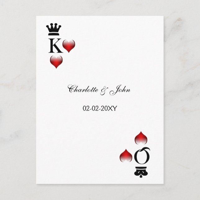 Vegas Wedding rsvp card (Front)